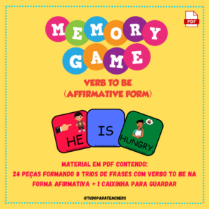 Memory game - verb to be (affirmative form)